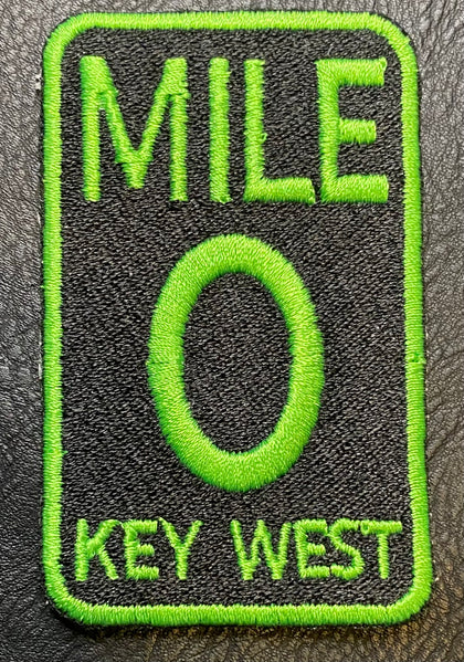 Mile Marker 0 Iron On Patch (3"x1 3/4")