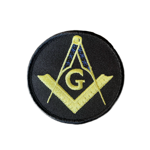 Freemason-Compass-Geometry-Round-Iron-On-Patch