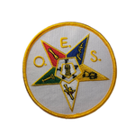 Freemason O.E.S. Star Iron-On Round Patch
