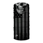Black Out American Flag Skull Face Shield