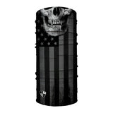 Black Out American Flag Skull Face Shield